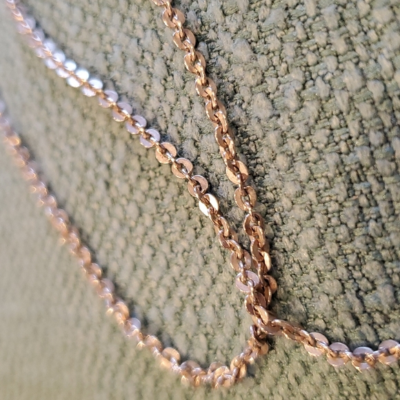 Vintage 925 Silver Necklace, Sweet SUPER Unique Chain, 22 Inches - Picture 3 of 9